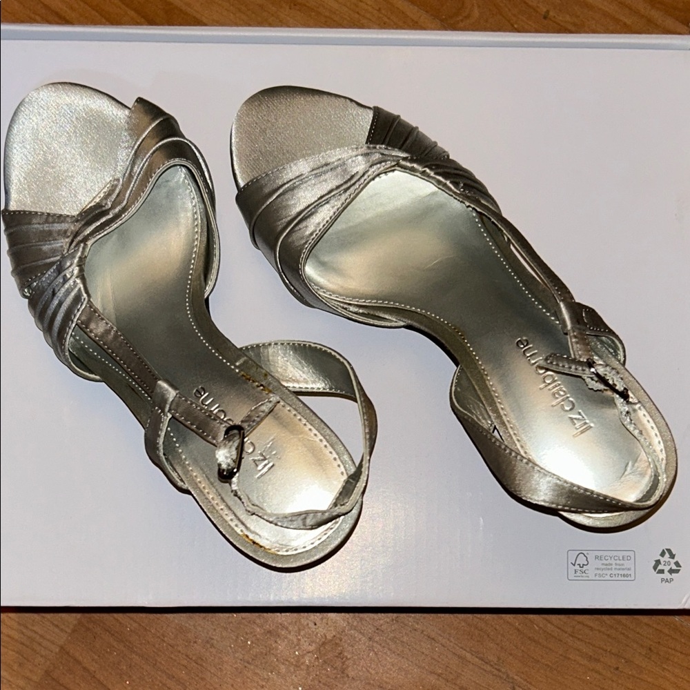 Silver Liz Claiborne 5.5 Women's Sandals